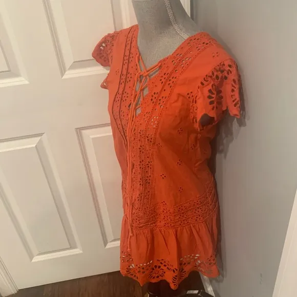 NWT Free People Sz Small amazing Saffron orange color dress. Beautiful d…