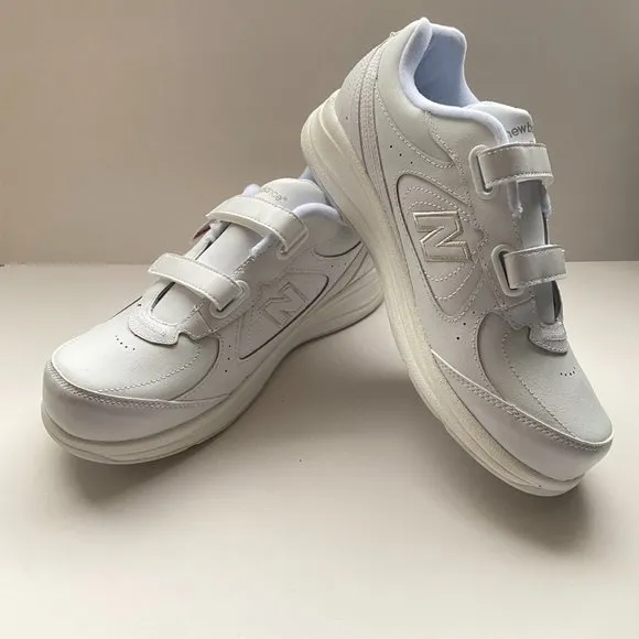 NWT New Balance 577 Women’s Leather Walking White Sneaker Size 10W WW577VW Fall
