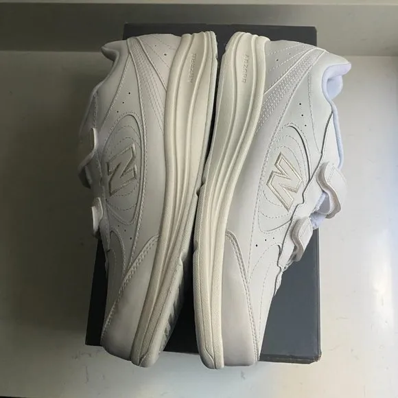 NWT New Balance 577 Women’s Leather Walking White Sneaker Size 10W WW577VW Fall