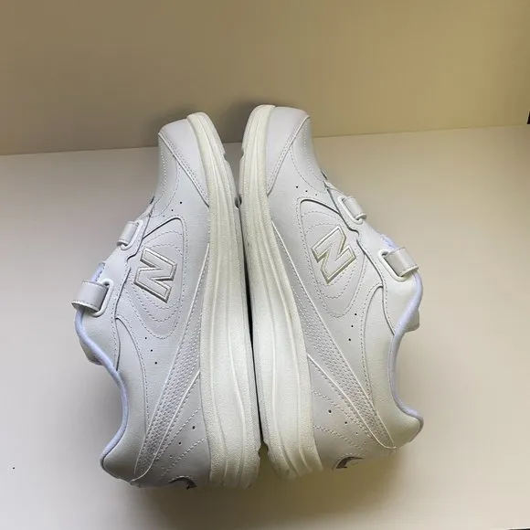 NWT New Balance 577 Women’s Leather Walking White Sneaker Size 10W WW577VW Fall