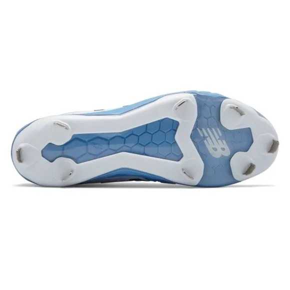 NWT NEW BALANCE L300SD4 LIGHT BLUE/WHITE METAL BASEBALL CLEATS/SHOES 17D (WIDE)