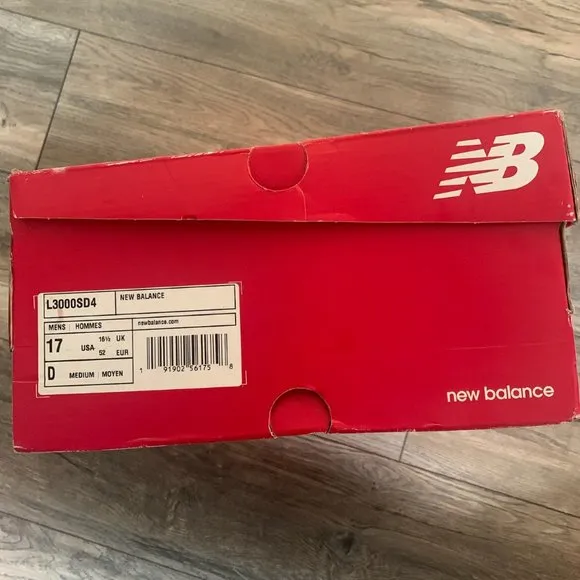 NWT NEW BALANCE L300SD4 LIGHT BLUE/WHITE METAL BASEBALL CLEATS/SHOES 17D (WIDE)