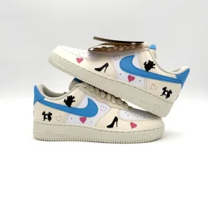 NWT New Custom Nike Air Force 1 AF1 Disney Cinderella Gus Gus Shoes 9.5 Castle