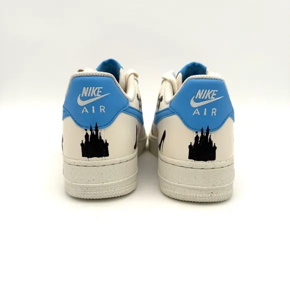 NWT New Custom Nike Air Force 1 AF1 Disney Cinderella Gus Gus Shoes 9.5 Castle