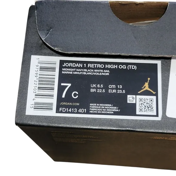 NWT | Nike | Toddler Jordan 1 Retro High OG | Size 7C (Toddler)