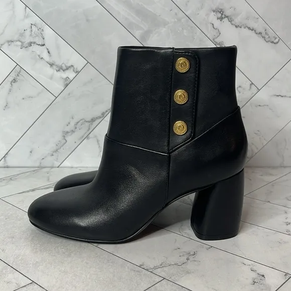 NWT Nine West Womens Black Kirtley Heeled Ankle Boot Shoe Size 5M