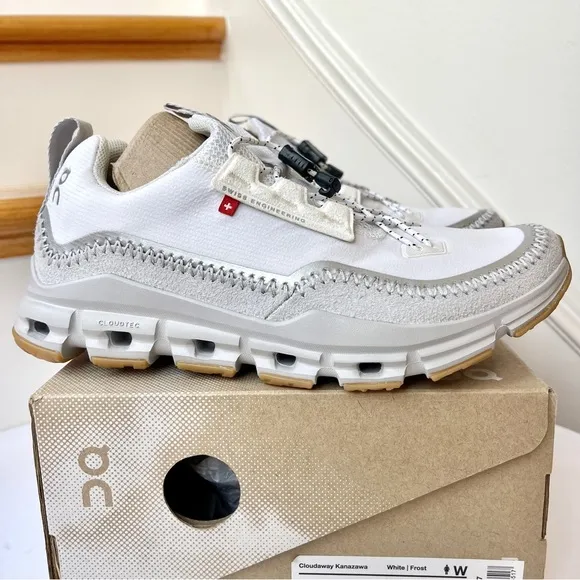 NWT On Running Cloudaway Kanazawa Women’s Athletic Running Shoes White Frost