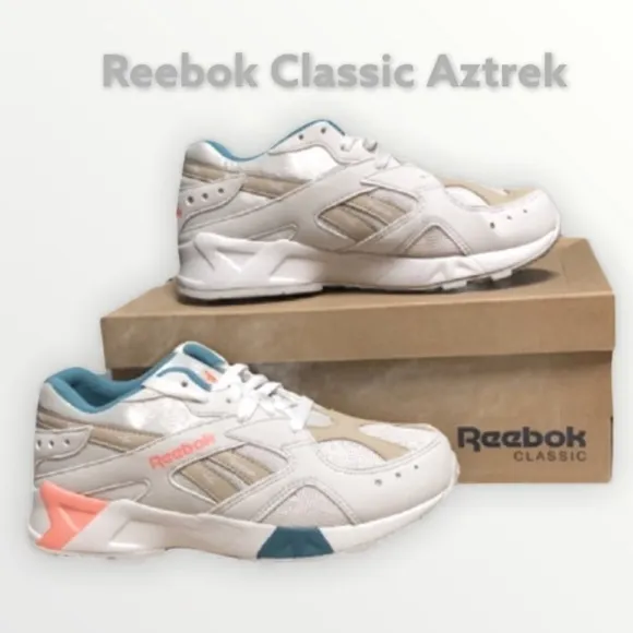 NWT Reebok Aztrek in box Running Sneakers Sorbet colors  5 Youth in box