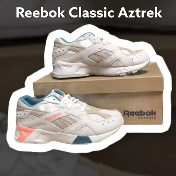 NWT Reebok Aztrek in box Running Sneakers Sorbet colors  5 Youth in box