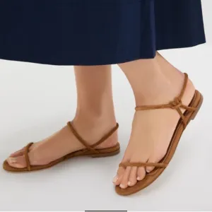 NWT STAUD Laurel Suede Sandals in Warm Tan Size 9.5