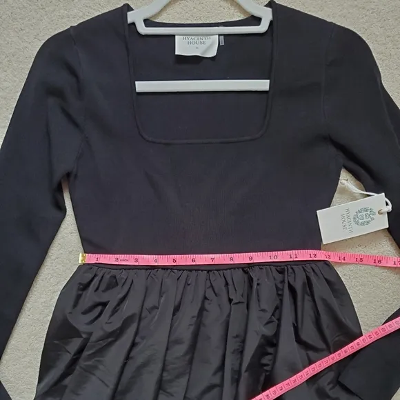 NWT Tuckernuck Hyacinth House Black Bubble Skirt Cecilia Mini Dress szXS