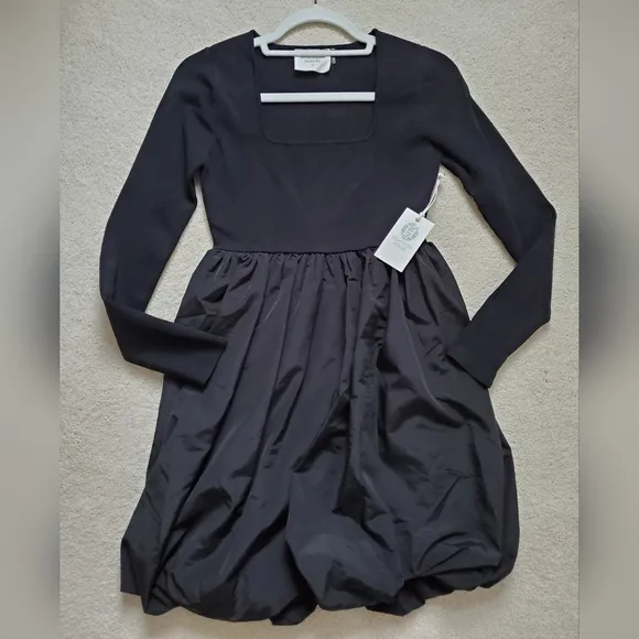 NWT Tuckernuck Hyacinth House Black Bubble Skirt Cecilia Mini Dress szXS