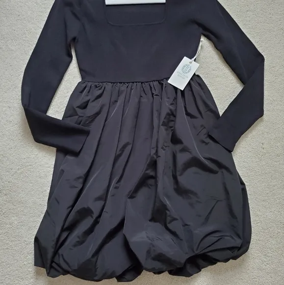 NWT Tuckernuck Hyacinth House Black Bubble Skirt Cecilia Mini Dress szXS