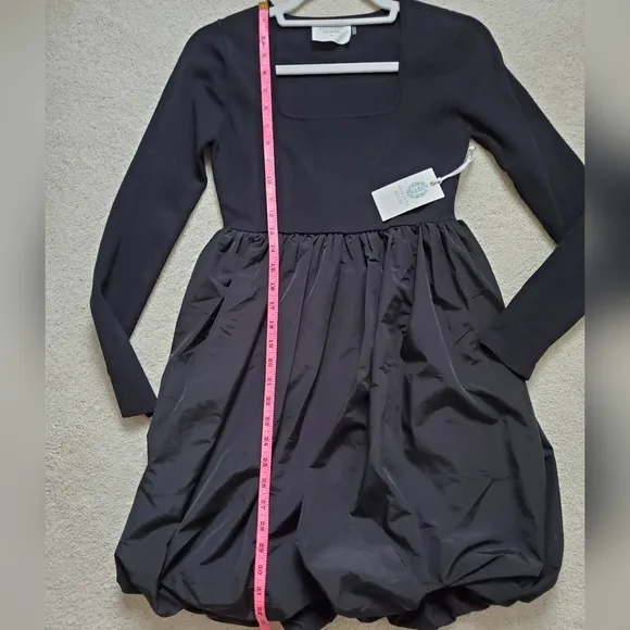 NWT Tuckernuck Hyacinth House Black Bubble Skirt Cecilia Mini Dress szXS