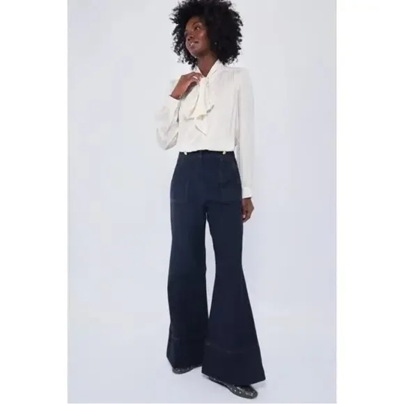 NWT Tuckernuck x India Hicks Palladian Wide Leg Jeans - Size 4 Retail $198