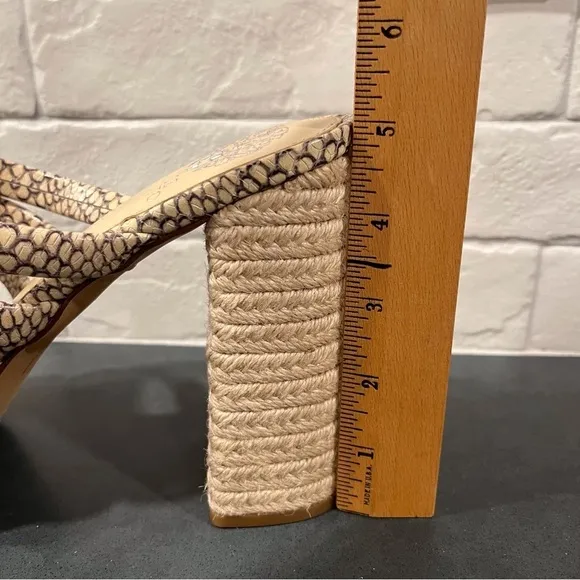NWT Vince Camuto sz 11 Patrest jute platform heeled sandals