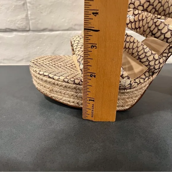 NWT Vince Camuto sz 11 Patrest jute platform heeled sandals