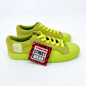 NWT Vision Street Wear Suede Lo Skate Sneaker Lemon Lime Size 6