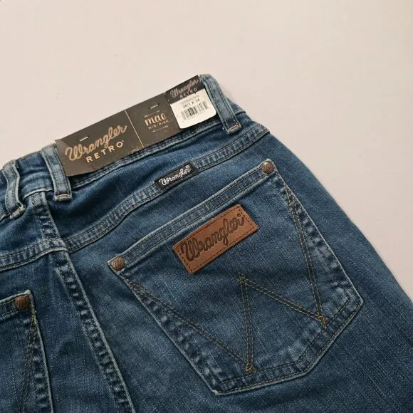 NWT Wrangler Retro Mae Bootcut Jeans Western Y2K Blue Size 26