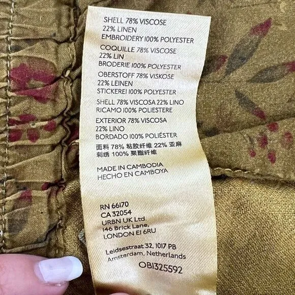 NWT Anthropologie Boho Drawstring Shorts