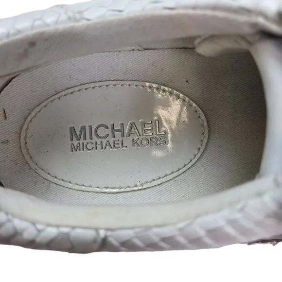 NWT/NWOB Michael Michael Kors Leather Grove Studded Platform Sneakers Size 9