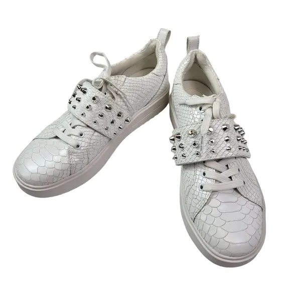 NWT/NWOB Michael Michael Kors Leather Grove Studded Platform Sneakers Size 9