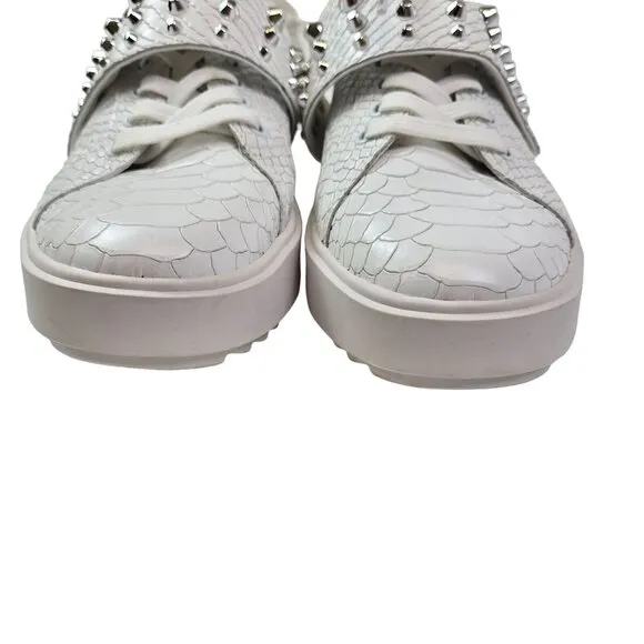 NWT/NWOB Michael Michael Kors Leather Grove Studded Platform Sneakers Size 9