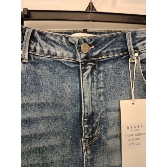 NWT...Risen Los Angeles High Rise Jeans with Flare Legs 2XL