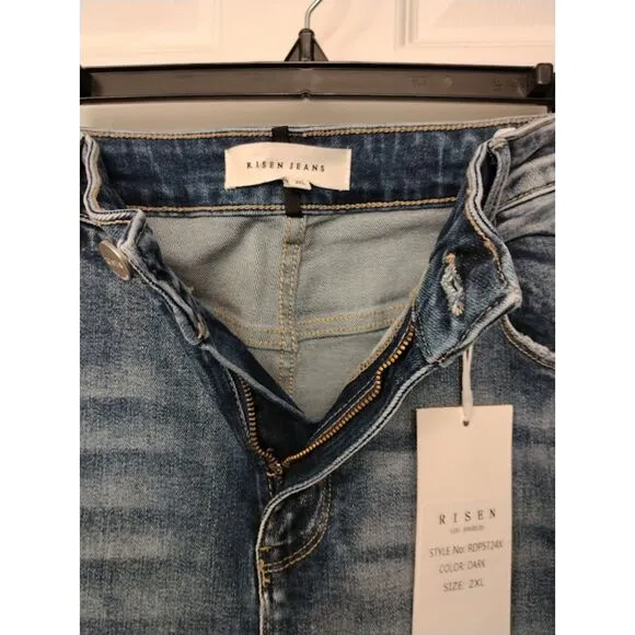 NWT...Risen Los Angeles High Rise Jeans with Flare Legs 2XL
