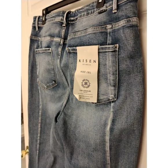 NWT...Risen Los Angeles High Rise Jeans with Flare Legs 2XL