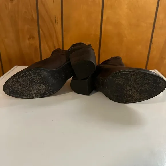 Off The Beaten Track Santa Fe Brown Leather Ankle Boots Sz. 9M