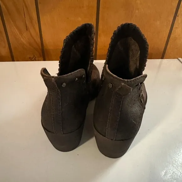Off The Beaten Track Santa Fe Brown Leather Ankle Boots Sz. 9M