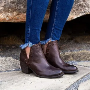 Off The Beaten Track Santa Fe Brown Leather Ankle Boots Sz. 9M