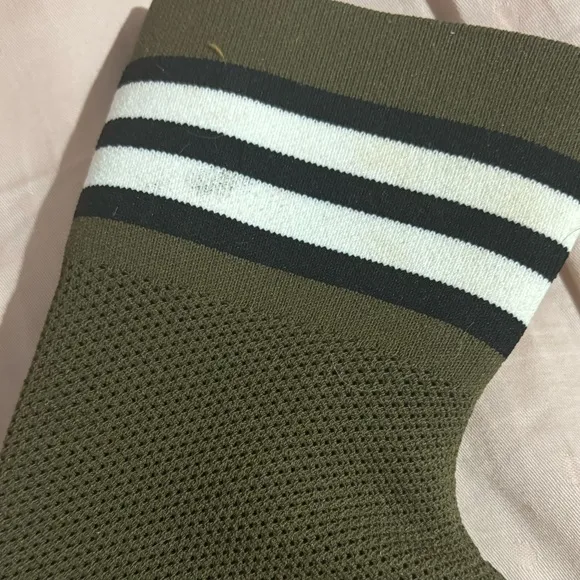 Olive Green Sock Boots