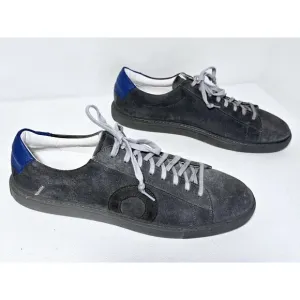 Oliver Cabell Low 1 Fog Mens Sz 11 US/44 Gray/Blue/Black Suede Sneakers Italy