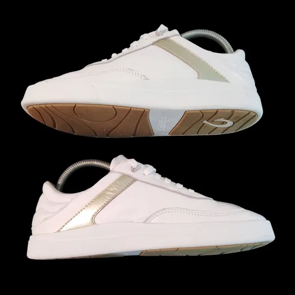 OluKai Ha'upu Leather Sneakers Sz 7.5