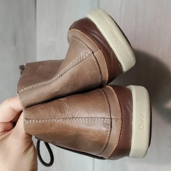 Olukai Mens Nalukai Leather High Top Boots shoes sz 11
