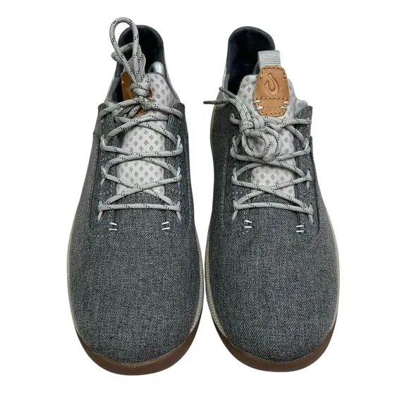 Olukai Mens Nanea Li Sneakers Casual Lace Up Gray Brown Size‎ 9M