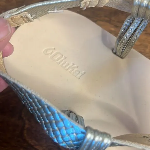 Olukai Onohi Women’s Strappy Leather Sandals, size 8