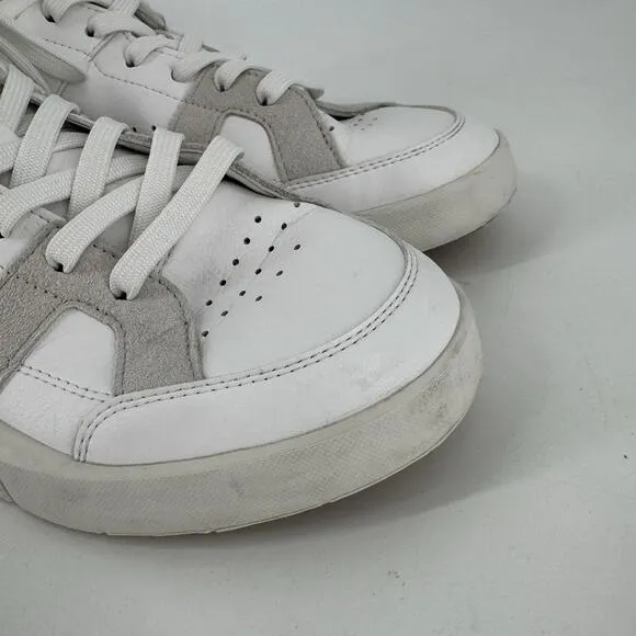 On cloud shoes mens 8 white roger athletic athleisure tennis minimalist summer