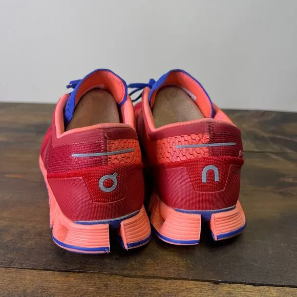ON Cloud X Running Sneaker Shoes Red Flash Women's size 8 NO INSOLE Athleisure