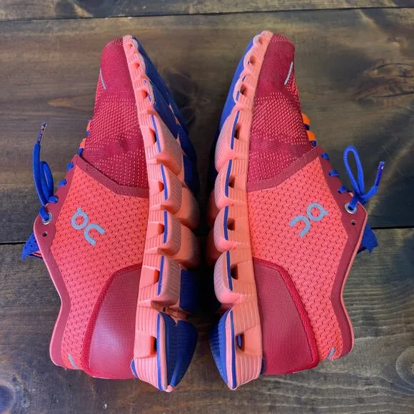 ON Cloud X Running Sneaker Shoes Red Flash Women's size 8 NO INSOLE Athleisure