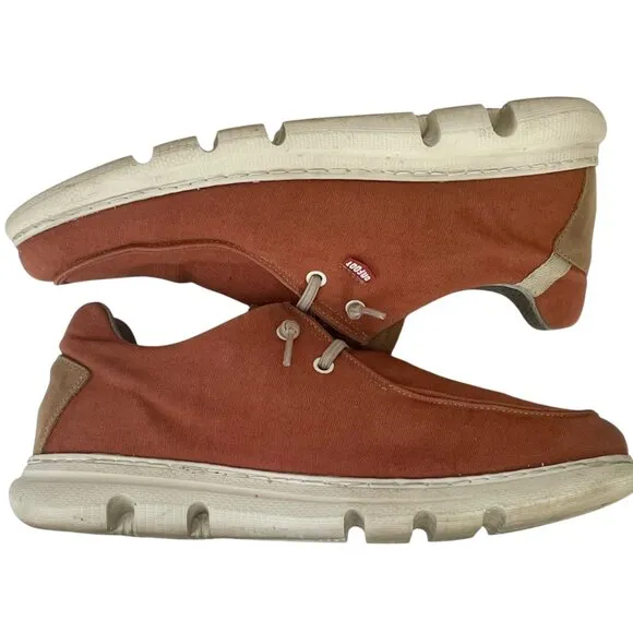 OnFoot Canvas and Leather Slip-On Gum Light Orange Sneakers Men's EU 42 / US 9