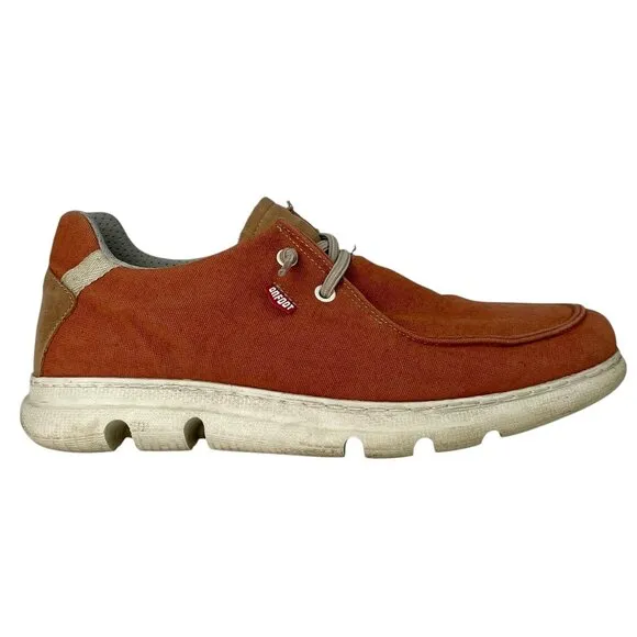OnFoot Canvas and Leather Slip-On Gum Light Orange Sneakers Men's EU 42 / US 9