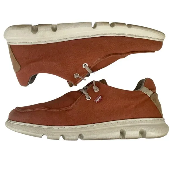 OnFoot Canvas and Leather Slip-On Gum Light Orange Sneakers Men's EU 42 / US 9