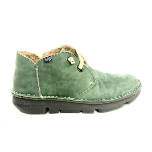 OnFoot Women Size 8.5 Green Suede Chukka Comfort Shoe Low Wedge Platform Heel