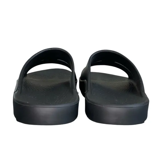 OOFOS OOahh Sport Recovery Comfort Slip-On Black Sandals