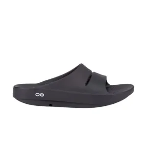 OOFOS OOahh Sport Recovery Comfort Slip-On Black Sandals