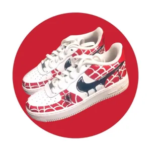 Painted Custom Air Force One Nike AF1 Stylish Cool Trending Spiderman