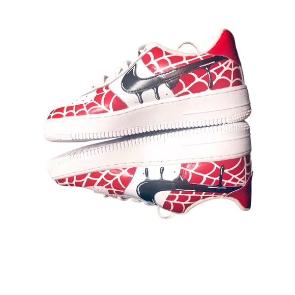 Painted Custom Air Force One Nike AF1 Stylish Cool Trending Spiderman